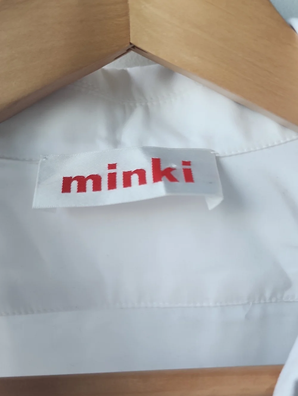 minki Smocked Pleated Uneven Hem Shirt Dress - Picture 2 of 11